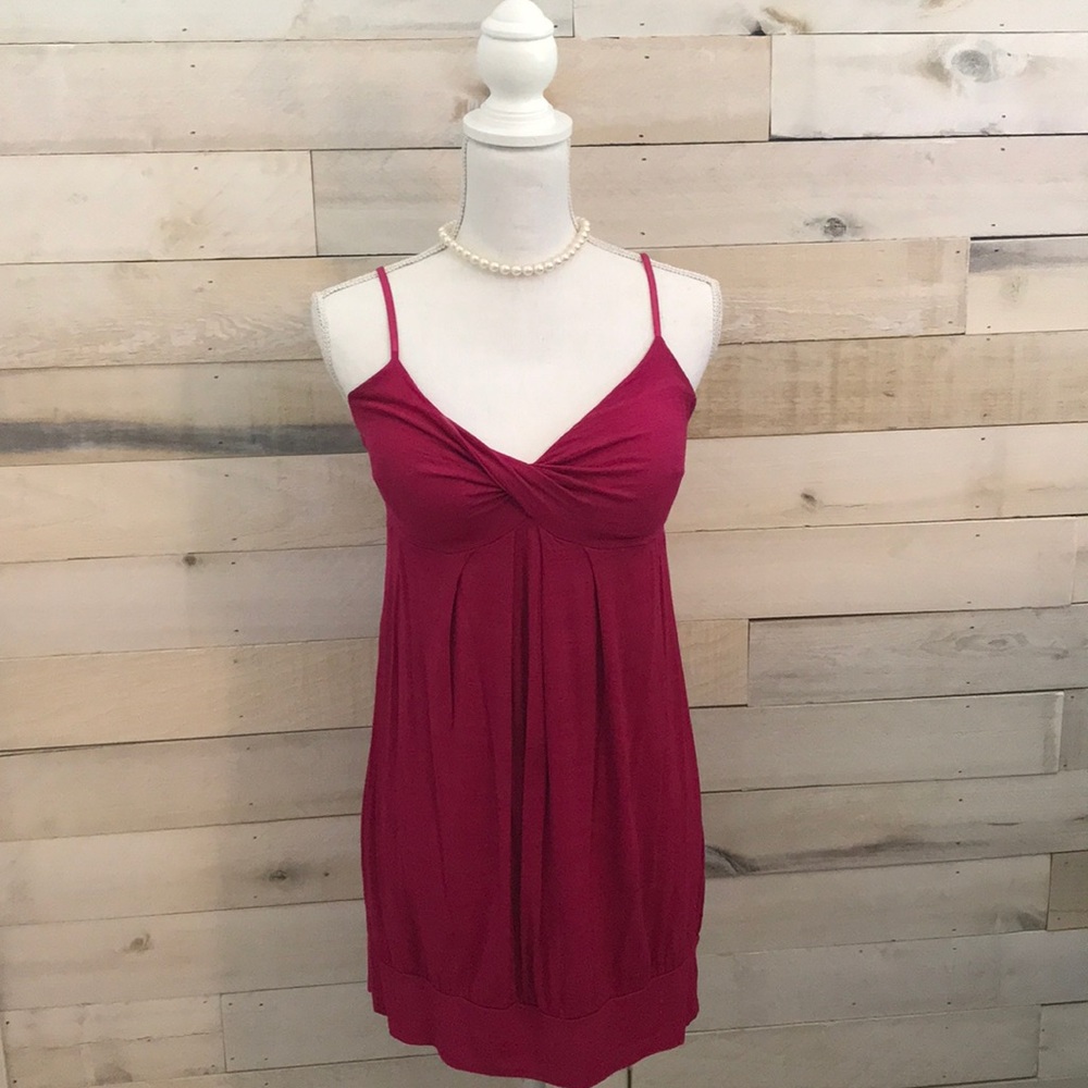⚜️ Twenty One - Fuchsia Twist Tank Top -  Size L